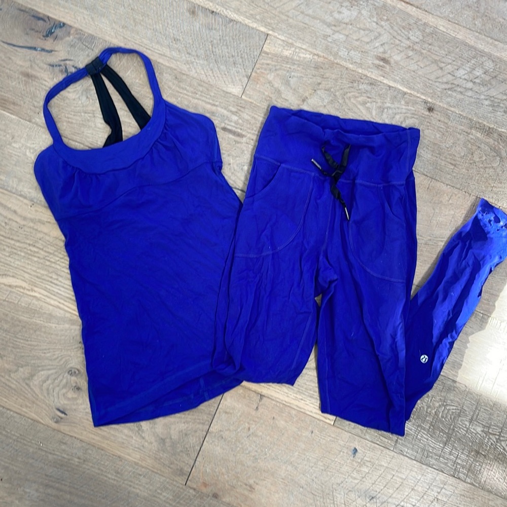 Royal Blue Lululemon Matching set - Size 4